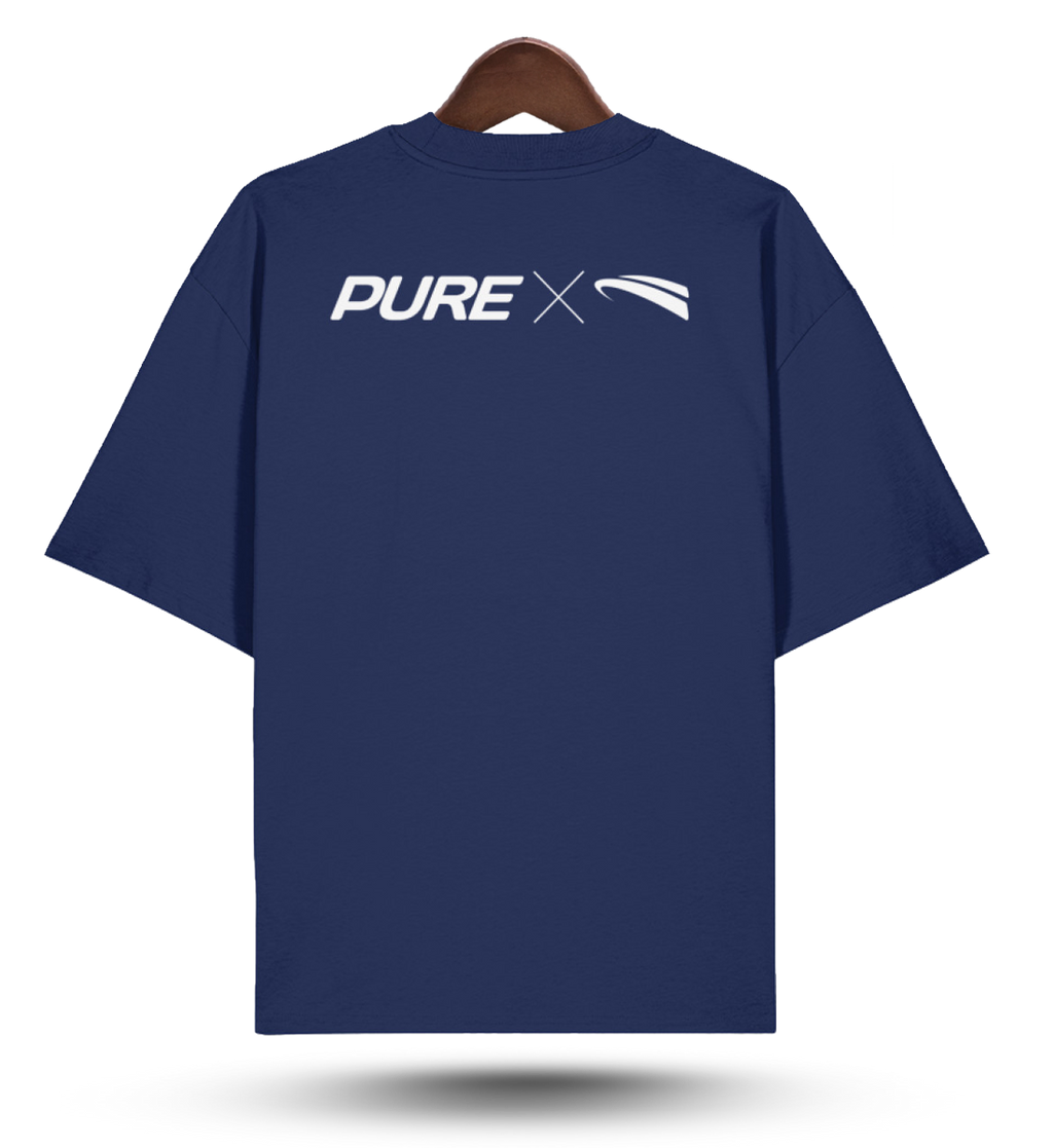 Pure X Pain  - Oversized Shirt french navy