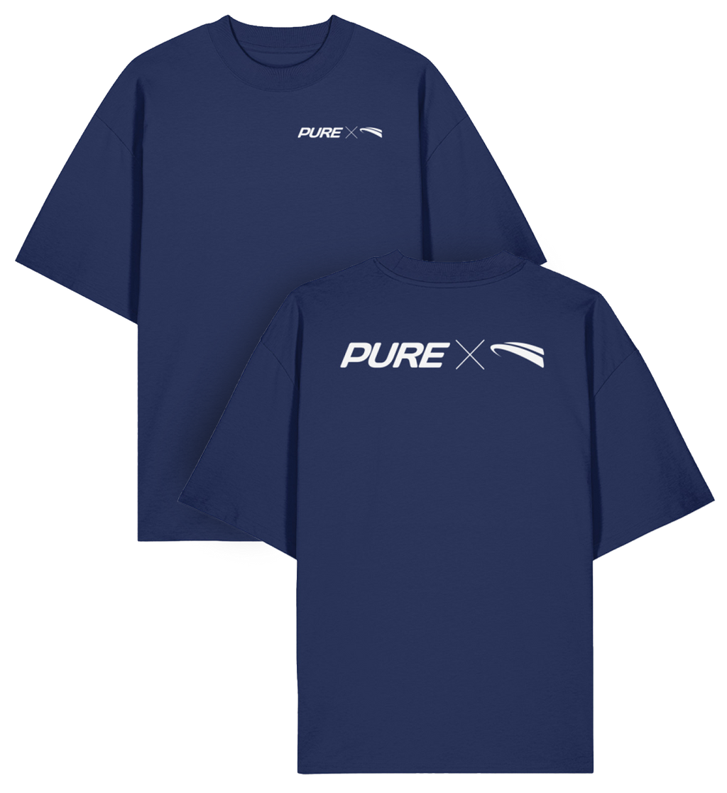 Pure X Pain  - Oversized Shirt french navy
