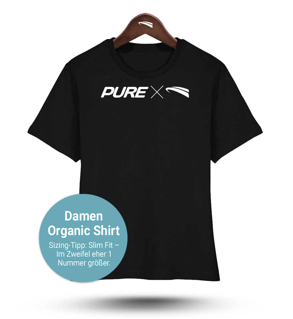 Pure X Pain Damen Organic Shirt Schwarz