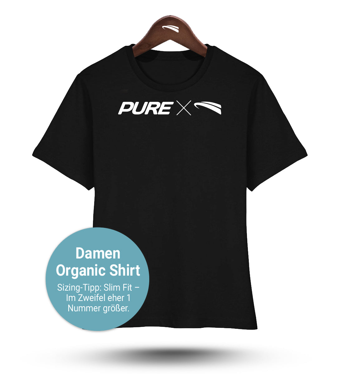 Pure X Pain Damen Organic Shirt Schwarz