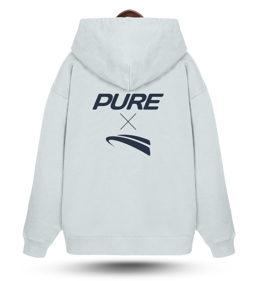 Pure X Pain Oversized Hoodie Blue Ice