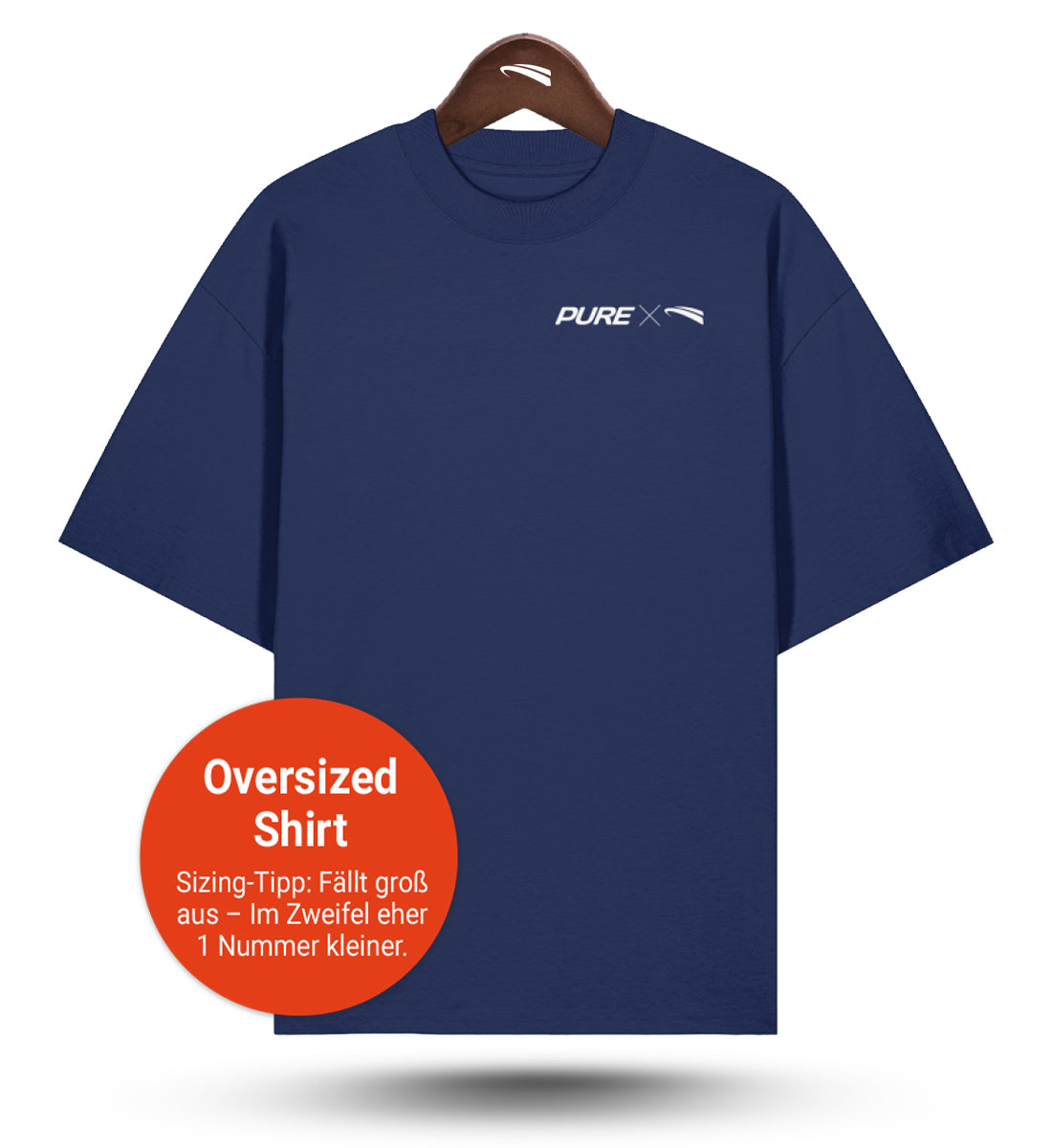 Pure X Pain Oversized Shirt French Navy