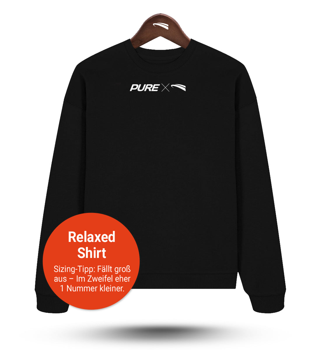 Pure X Pain Relaxed Sweatshirt Black