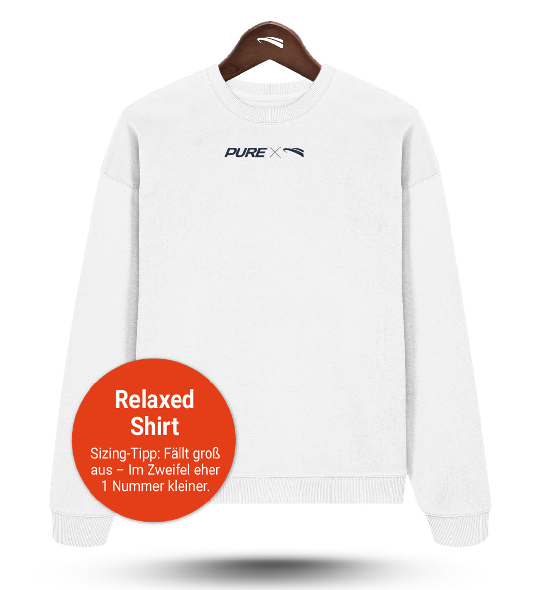 Pure X Pain Relaxed Sweatshirt White