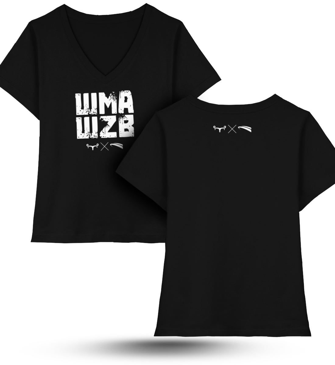 WMAWZB - Damen V-Neck Shirt black