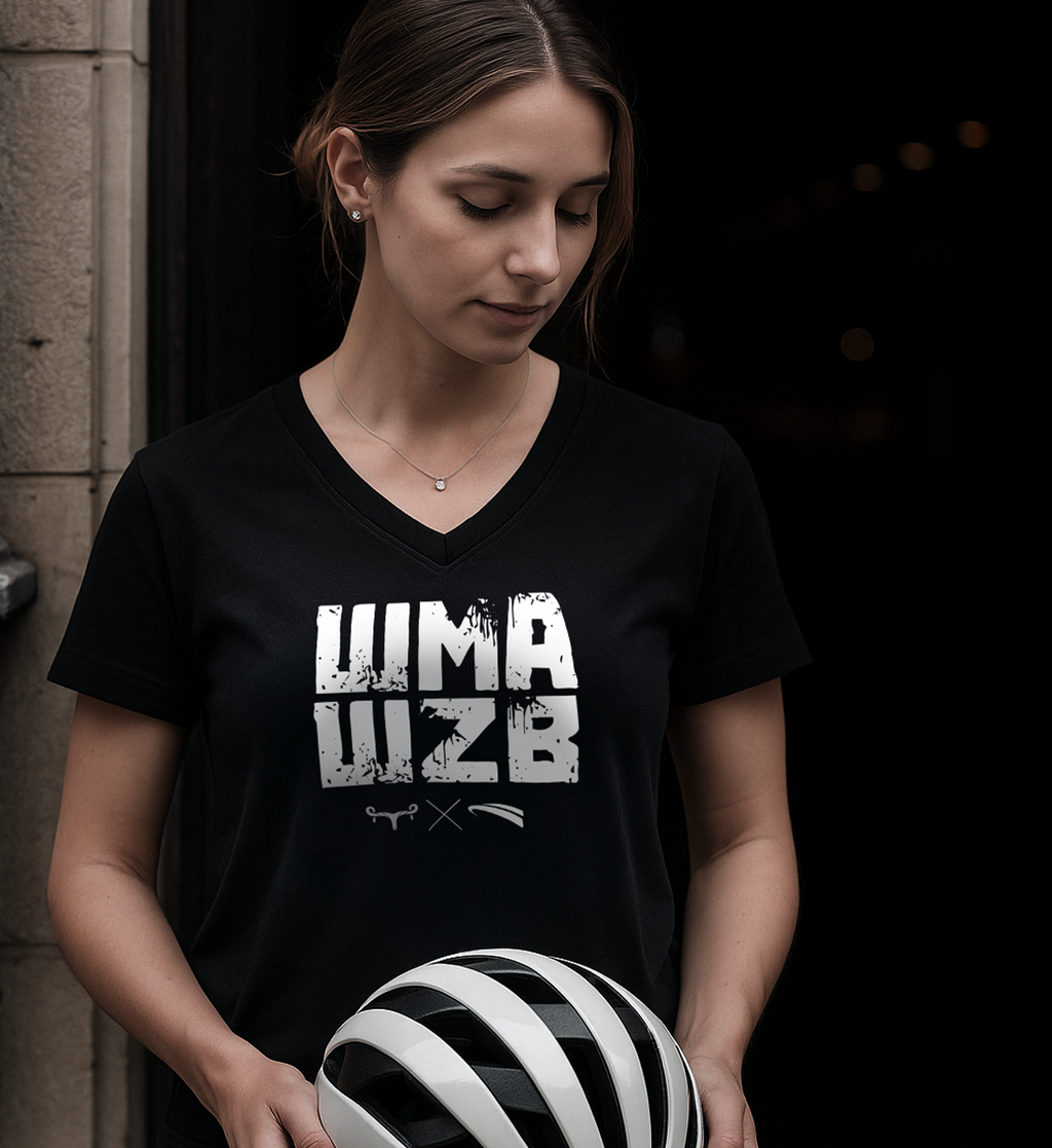 WMAWZB - Damen V-Neck Shirt black