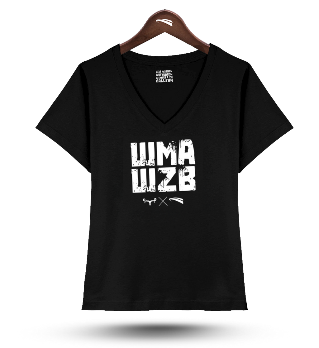 WMAWZB - Damen V-Neck Shirt black