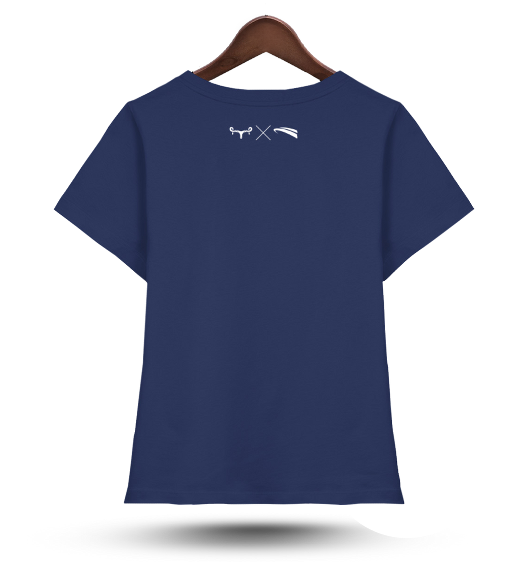 WMAWZB - Damen V-Neck Shirt french navy
