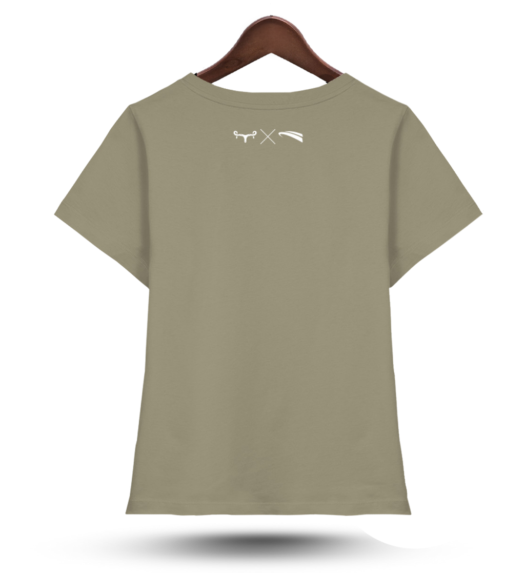 WMAWZB - Damen V-Neck Shirt khaki