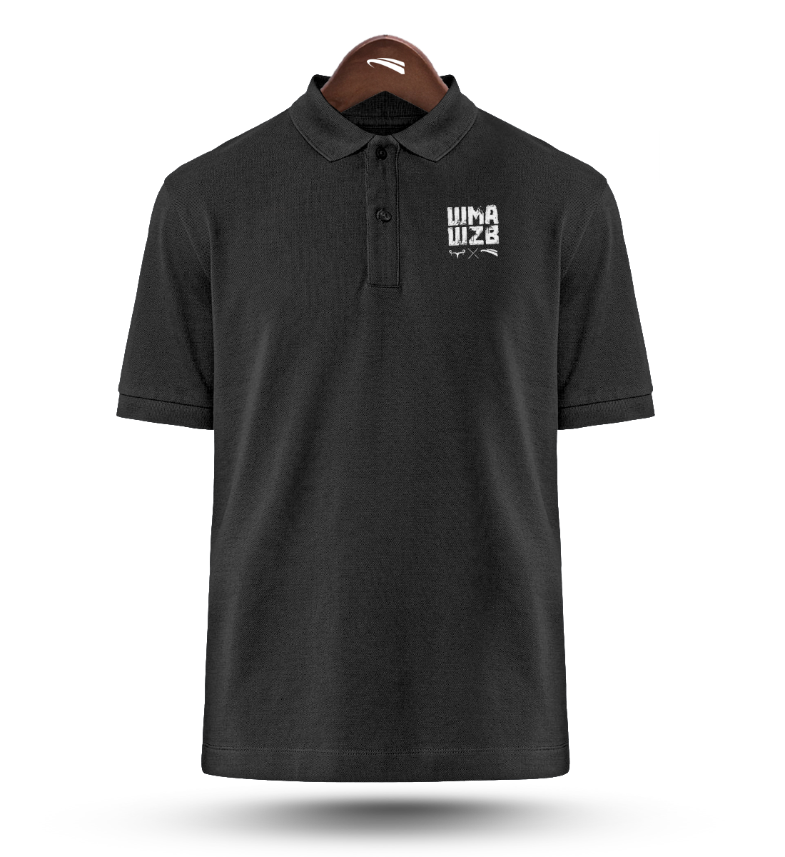 WMAWZB  - Organic Polo-Shirt  mit Stick black