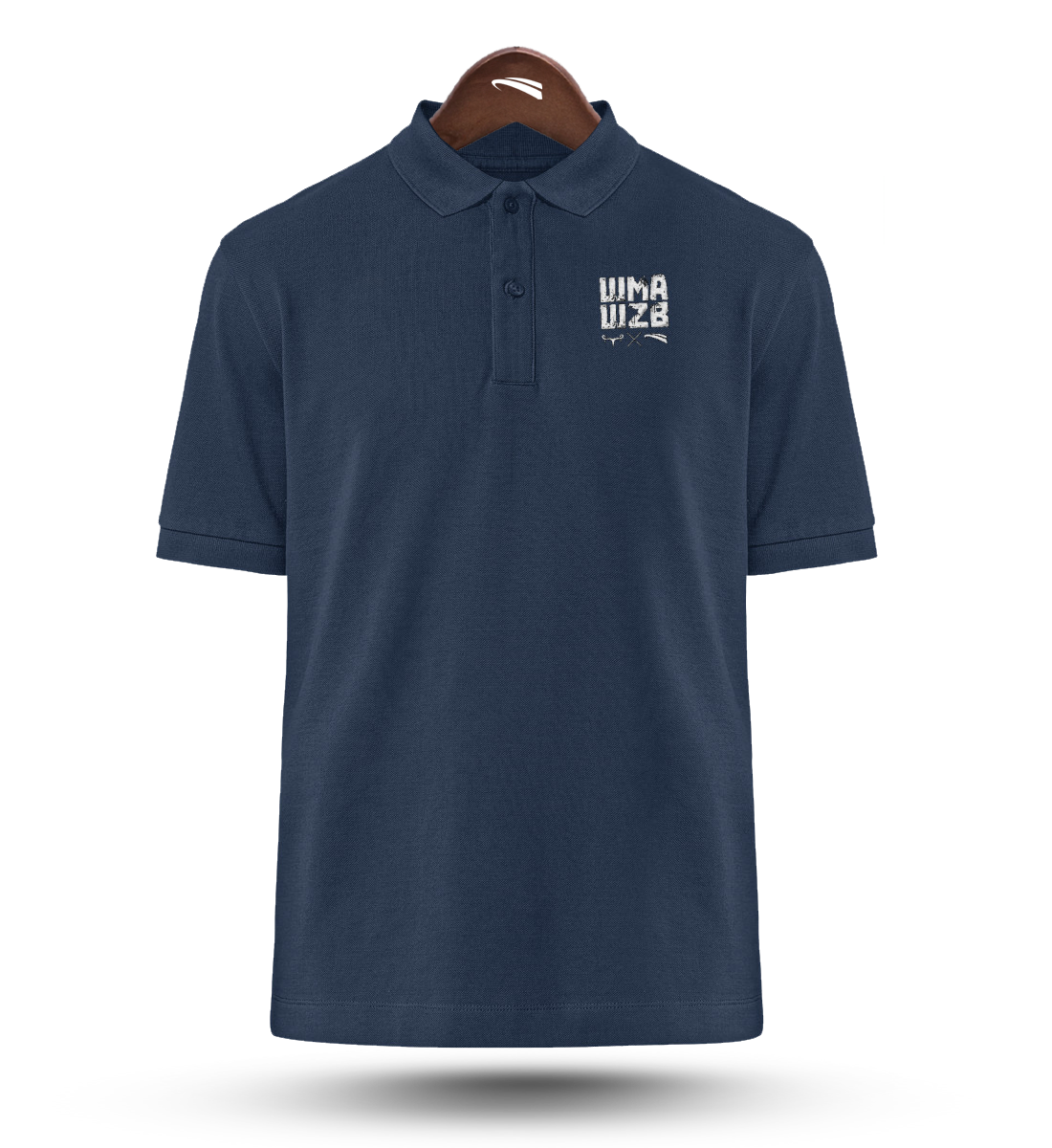 WMAWZB  - Organic Polo-Shirt  mit Stick french navy
