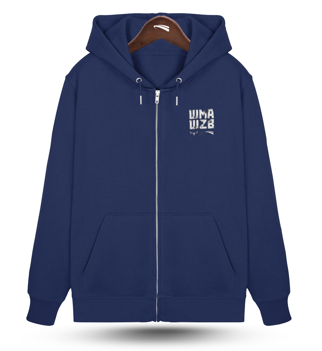 WMAWZB  - Organic Zipper Navy Blue mit Stick