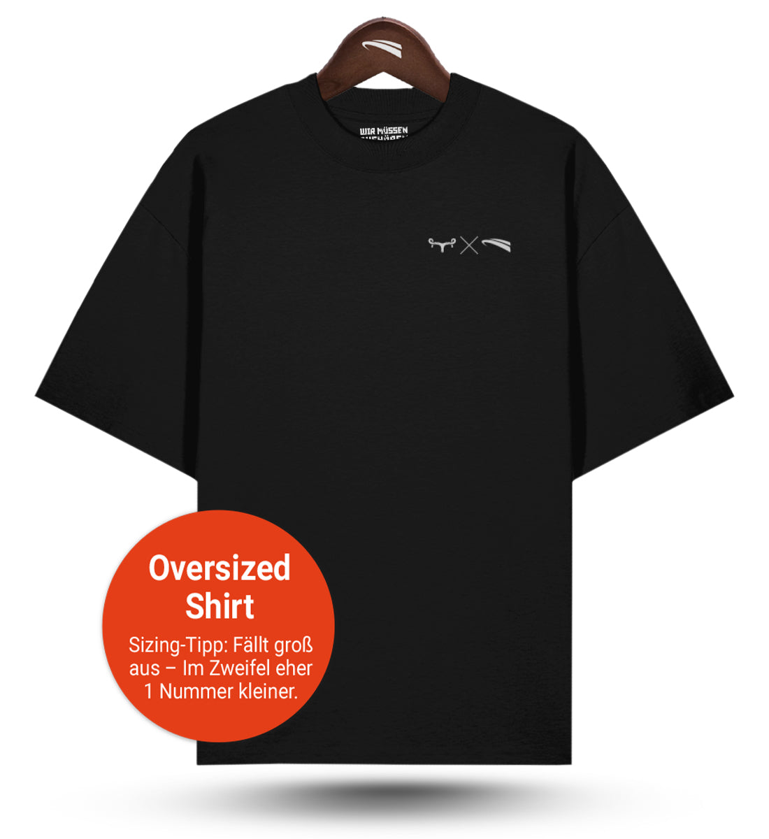 WMAWZB Oversized Shirt schwarz