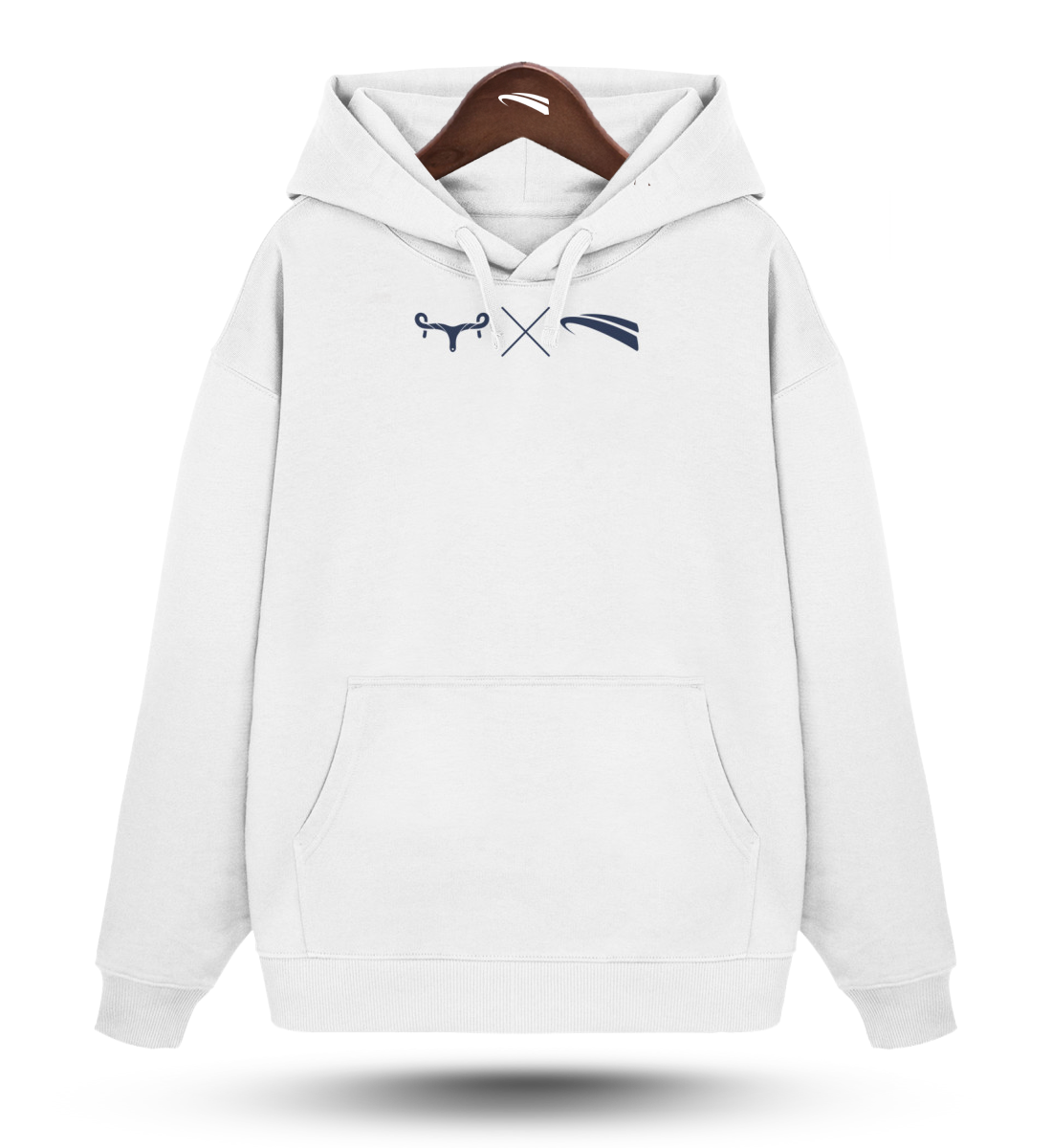 WMAWZB  - Organic Oversized Hoodie  white
