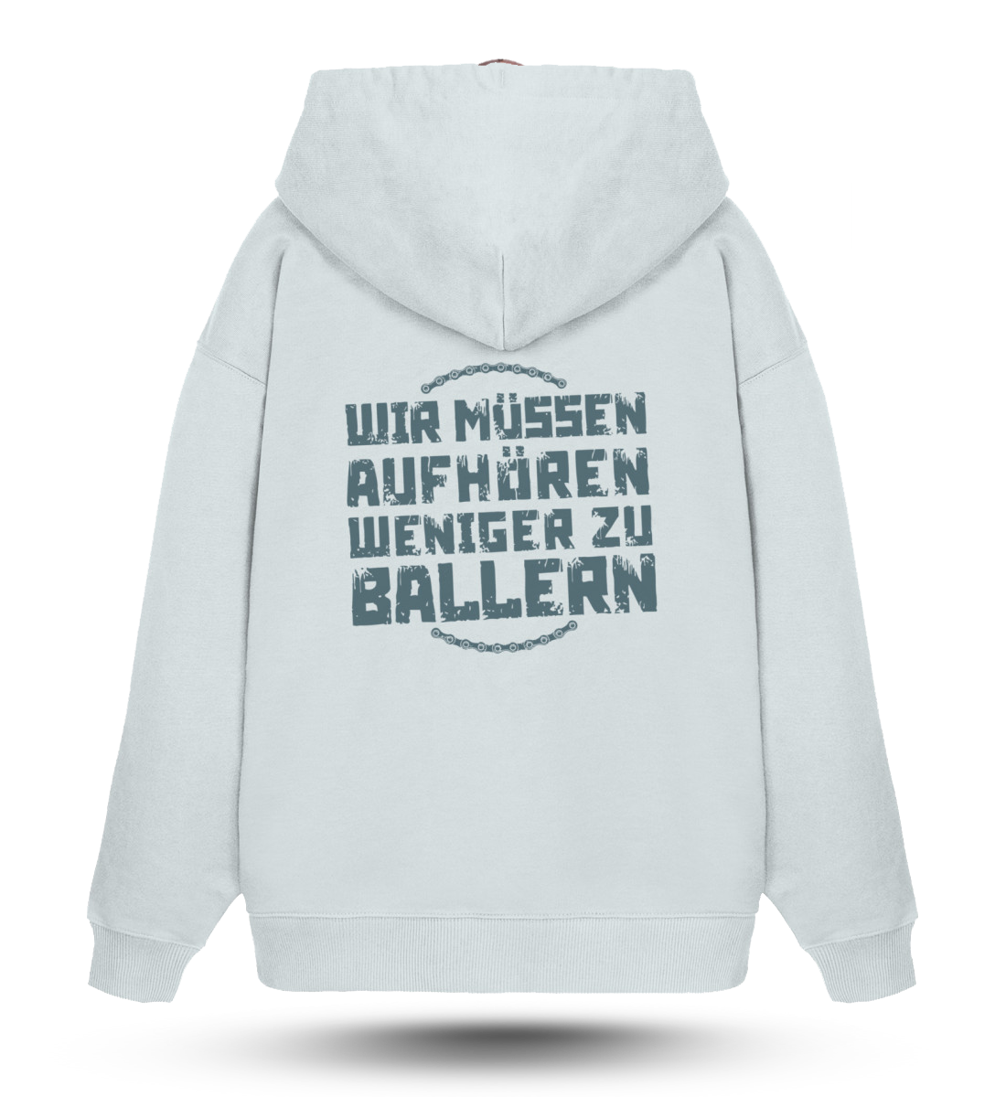 WMAWZB oversized hoodie blue ice