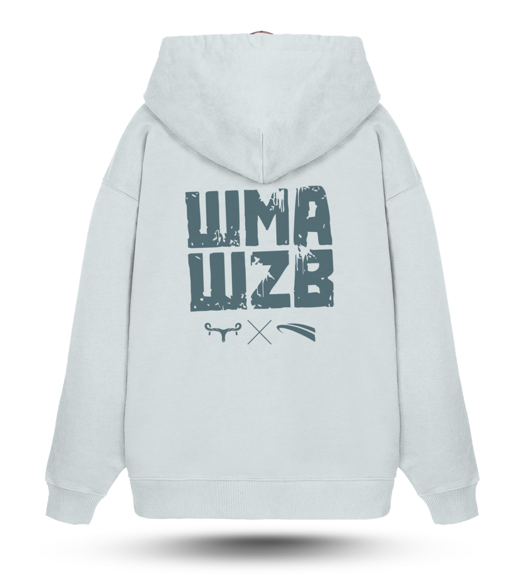 WMAWZB  - Organic Oversized Hoodie blue ice