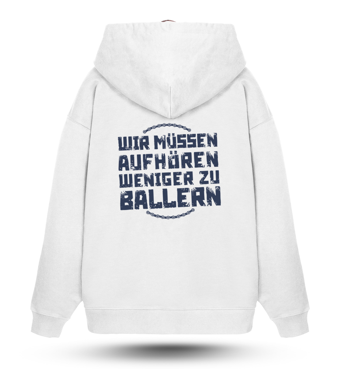WMAWZB  - Organic Oversized Hoodie white