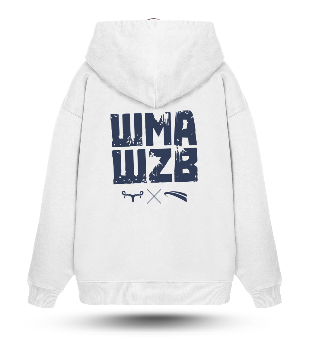 WMAWZB  - Organic Oversized Hoodie white