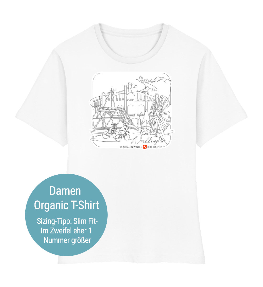 WWBT Waltrop- Damen Premium Organic T-Shirt White