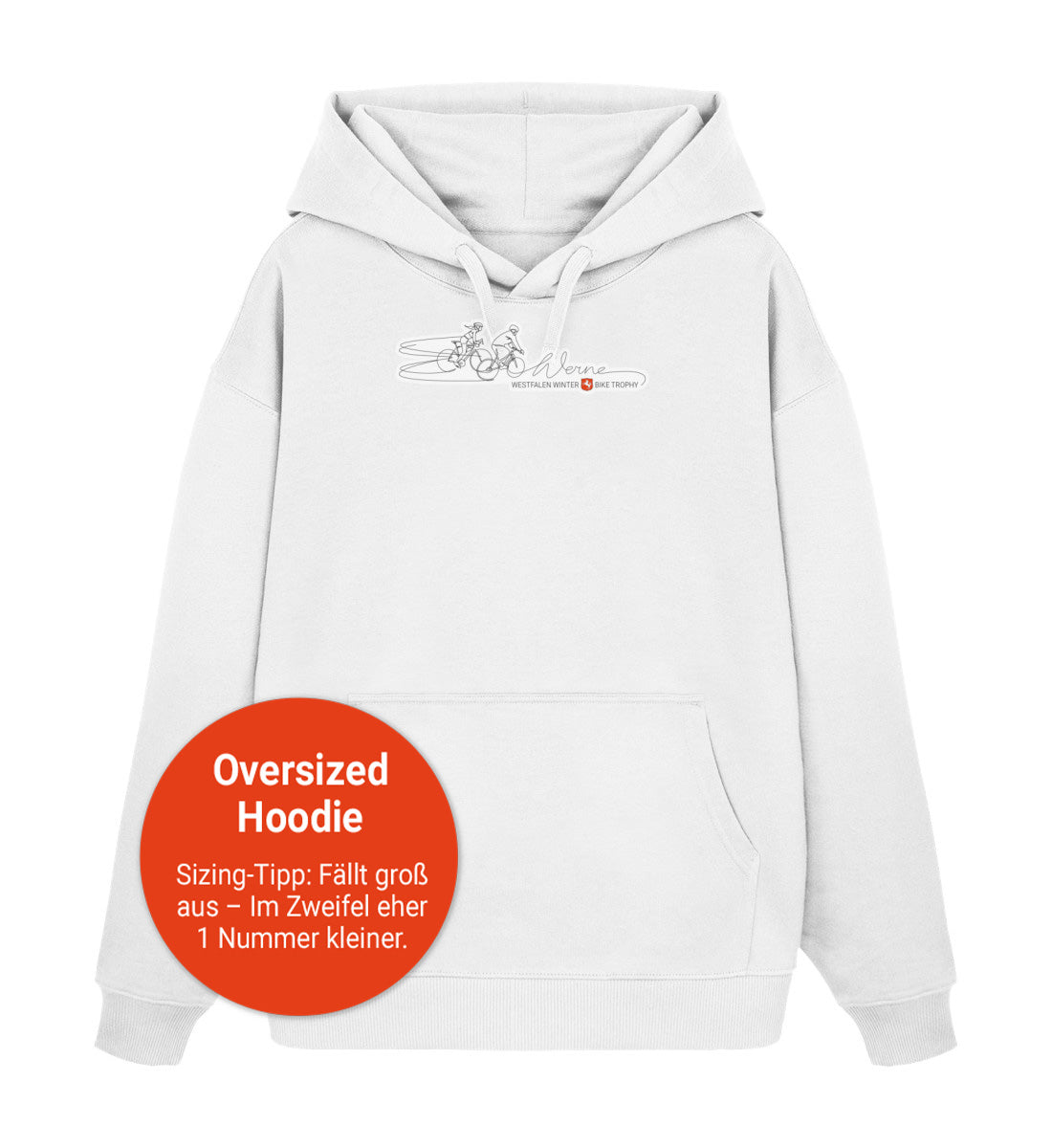 WWBT Werne   - Organic Oversized Hoodie white