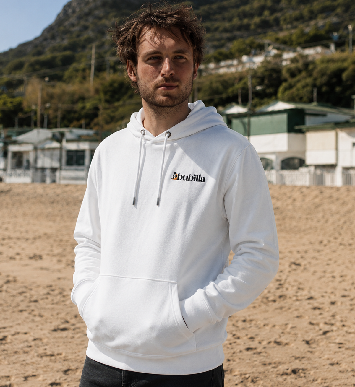 Abubilla Unisex Bio-Hoodie – Perched Hoopoe Backprint