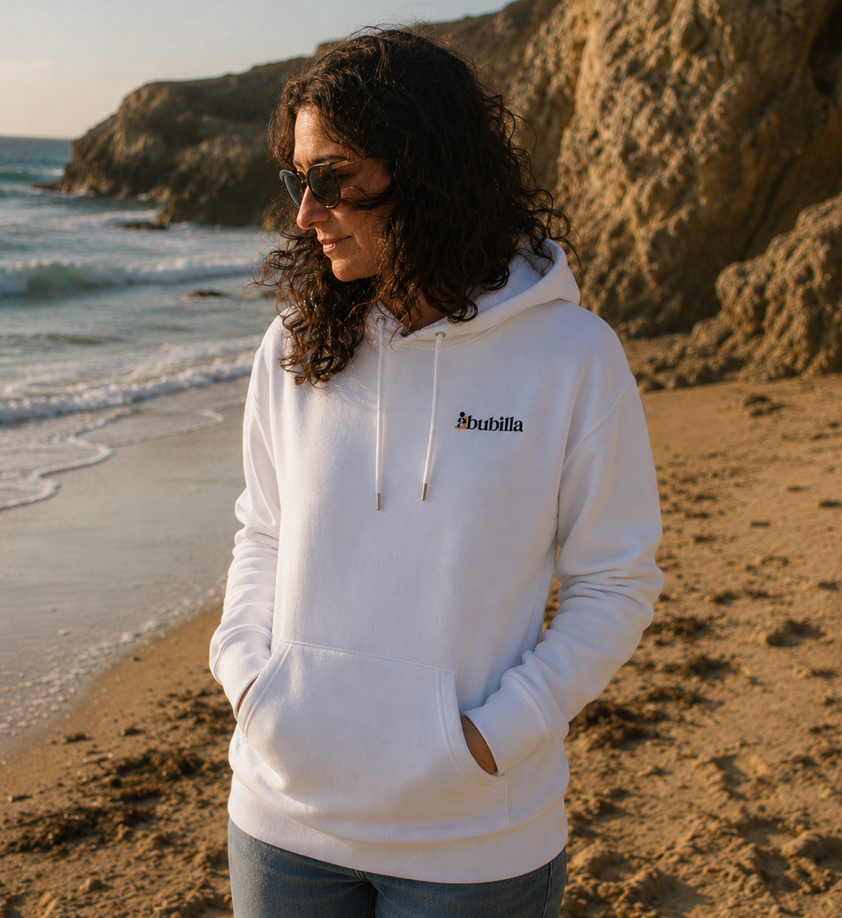 Abubilla Unisex Bio-Hoodie – Hoopoe Free Flight Backprint