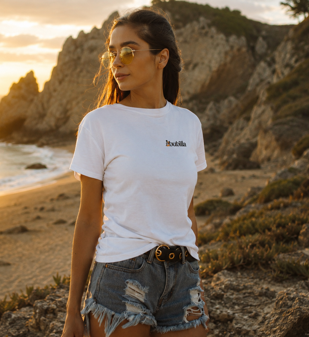 Abubilla Damen Bio-T-Shirt – Hoopoe Free Flight Backprint
