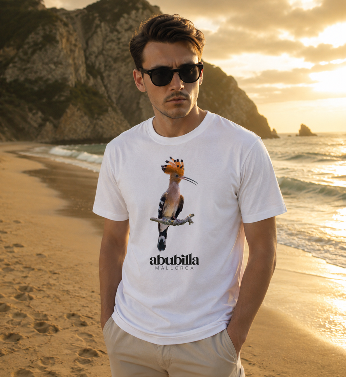 Abubilla Unisex Bio-T-Shirt – Perched Hoopoe