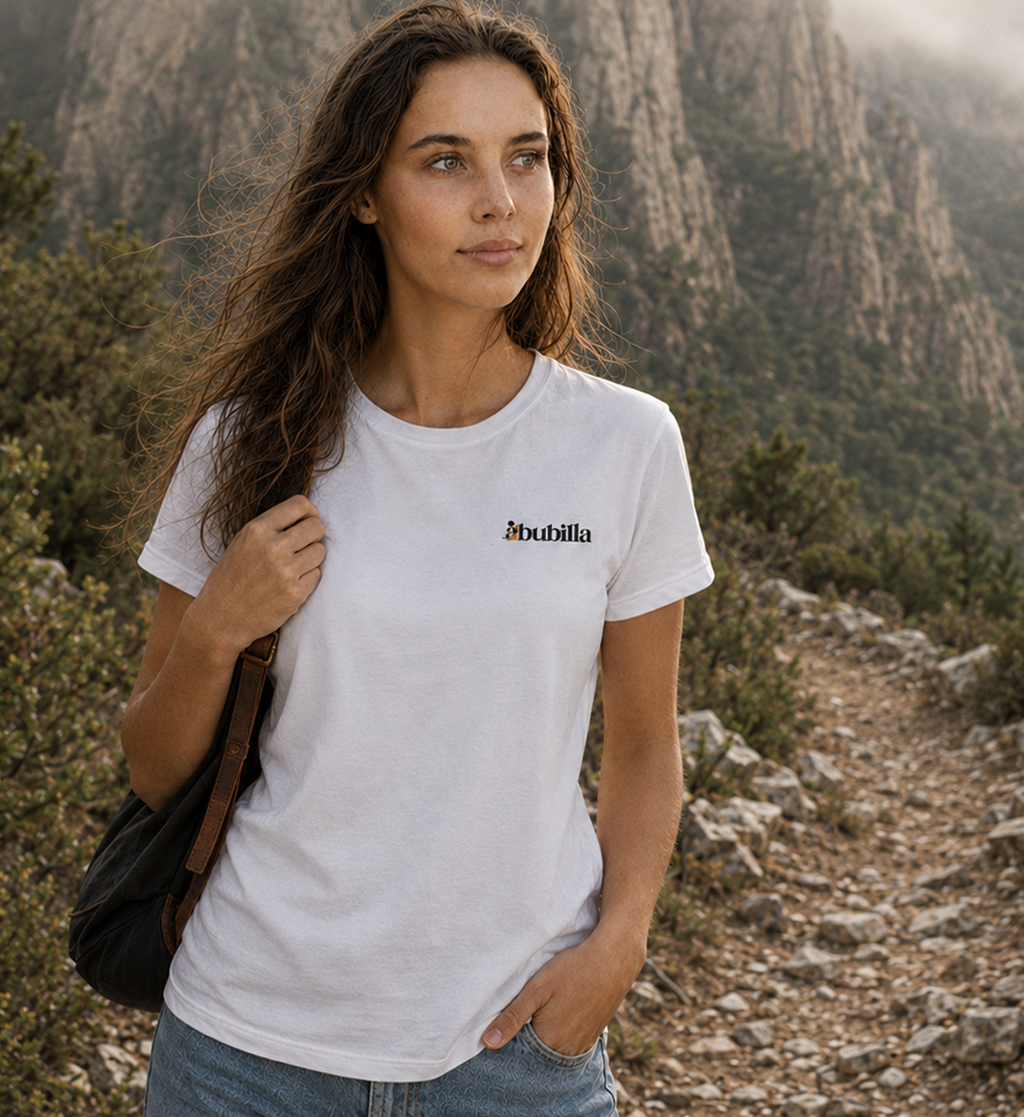 Abubilla Damen Bio-T-Shirt – Hoopoe Soft Landing Backprint