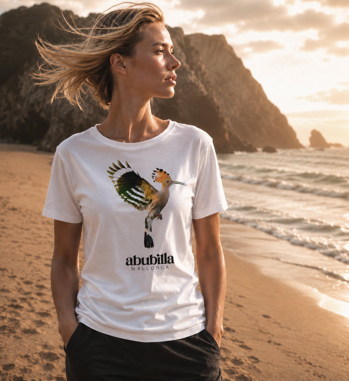 Abubilla Damen Bio-T-Shirt – Hoopoe Soft Landing
