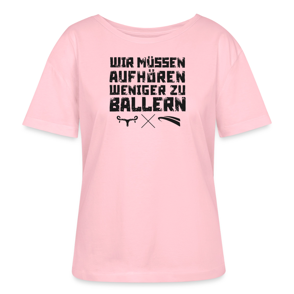 WMAWZB Damen T-Shirt Hell mit Statement Frontprint