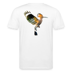 Abubilla Unisex Organic T-Shirt – Hoopoe Soft Landing Backprint