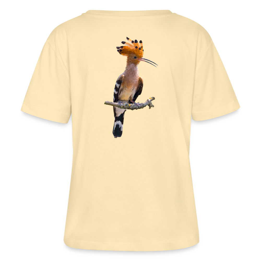 Abubilla Women's Organic T-Shirt - Perched Hoopoe Backprint