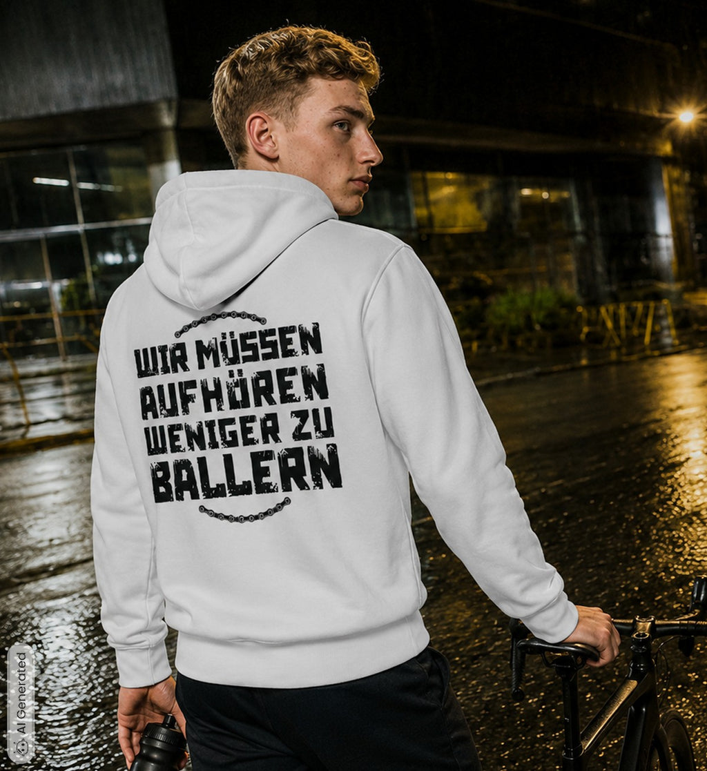 WMAWZB Unisex Hoodie Light with Statement Backprint