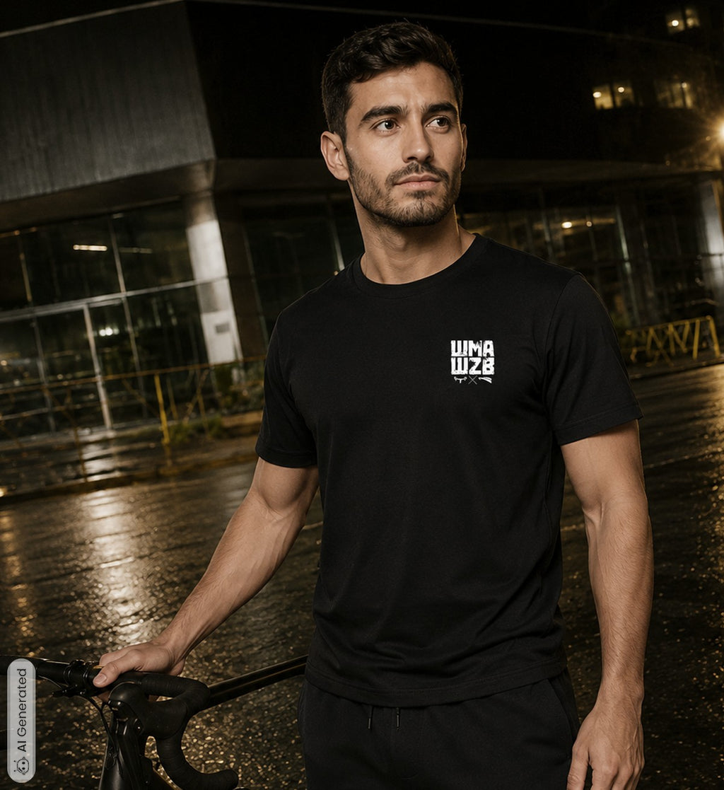 WMAWZB Unisex T-Shirt Dark with Statement Backprint