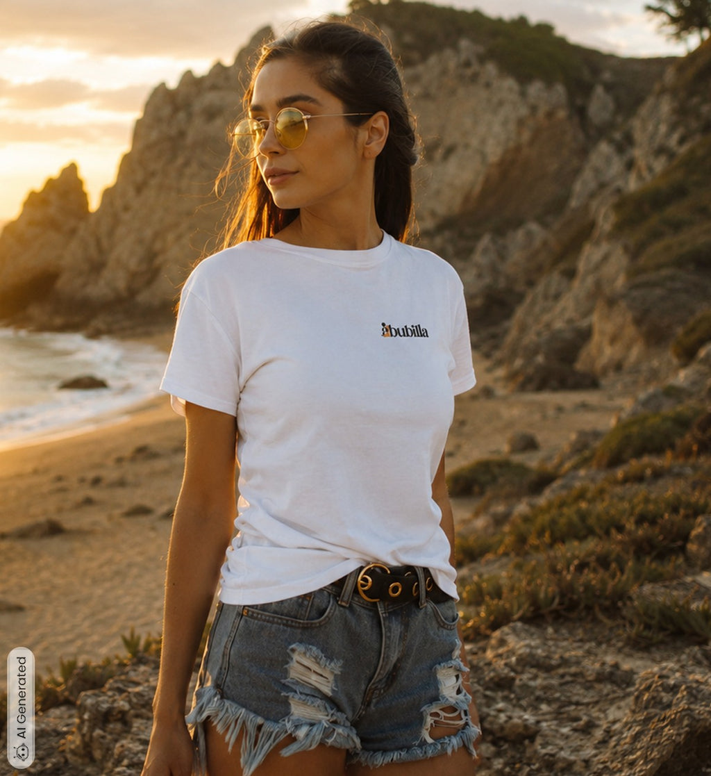 Abubilla Damen Bio-T-Shirt – Hoopoe Free Flight Backprint