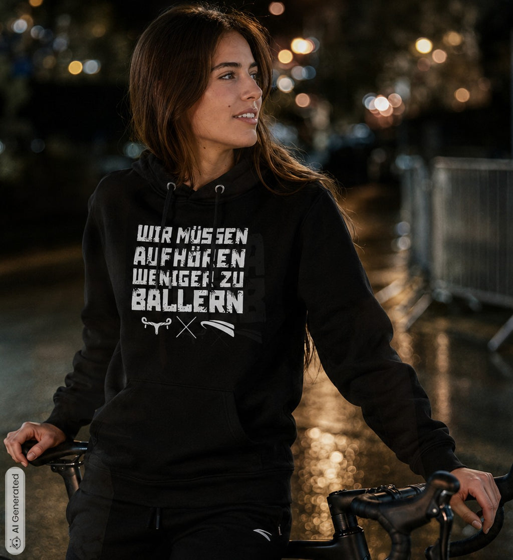 WMAWZB Unisex Hoodie Dark with Statement Front Print