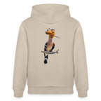 Abubilla Unisex Organic Hoodie – Perched Hoopoe Backprint