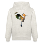 Abubilla Unisex Organic Hoodie – Hoopoe Soft Landing Backprint