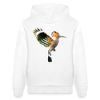 Abubilla Unisex Organic Hoodie – Hoopoe Soft Landing Backprint