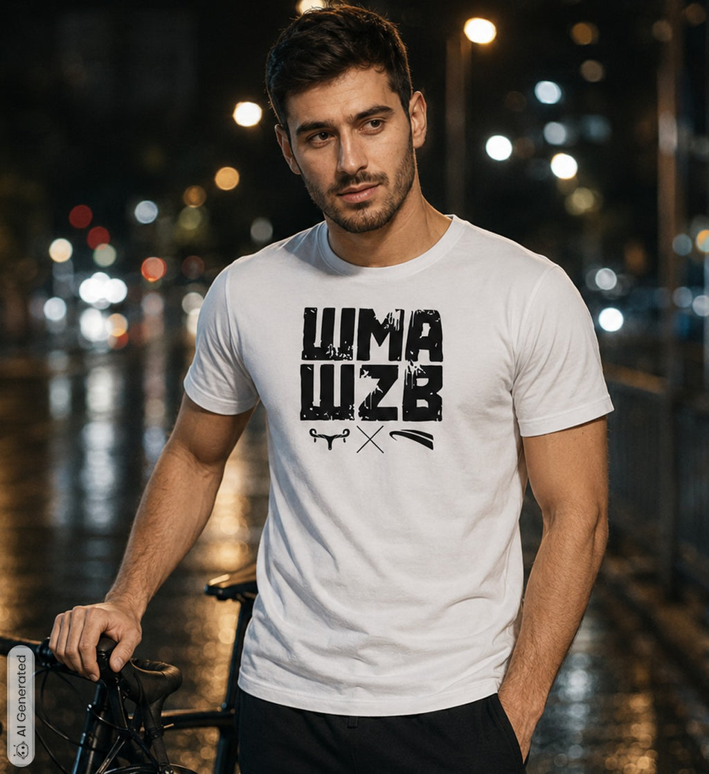 WMAWZB Unisex T-Shirt Light with Logo Front Print