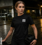 WMAWZB Women's Dark T-Shirt with Statement Back Print
