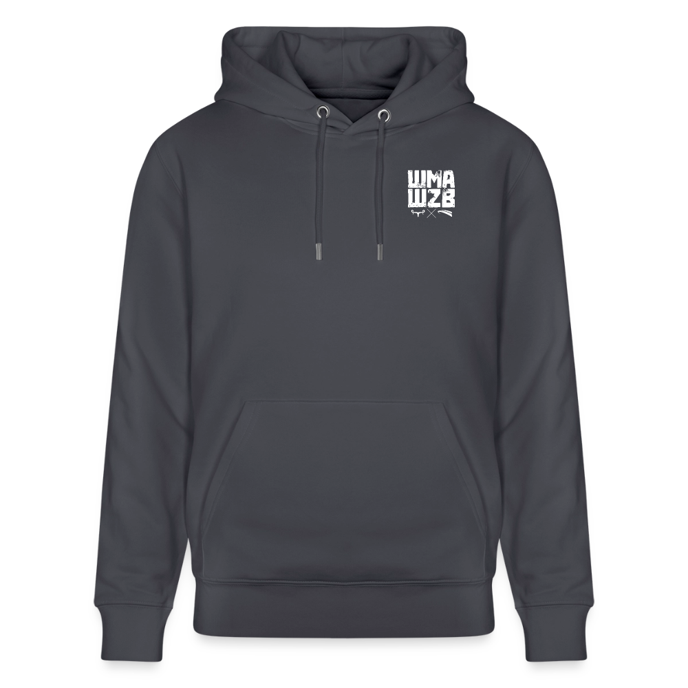WMAWZB Unisex Hoodie Dark with Statement Backprint