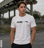 Pure x Pain Unisex T-Shirt Hell mit Logo-Frontprint