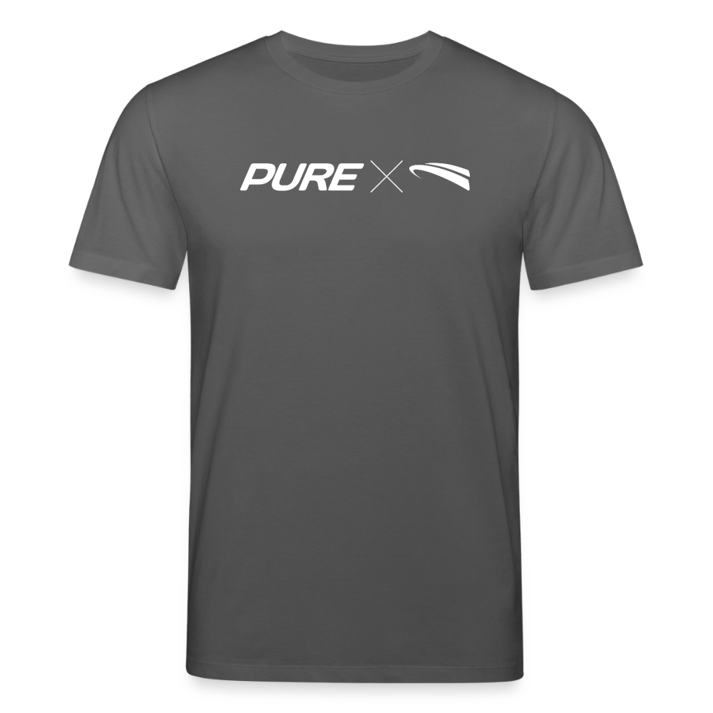 Pure x Pain Unisex T-Shirt Dunkel mit Logo-Frontprint