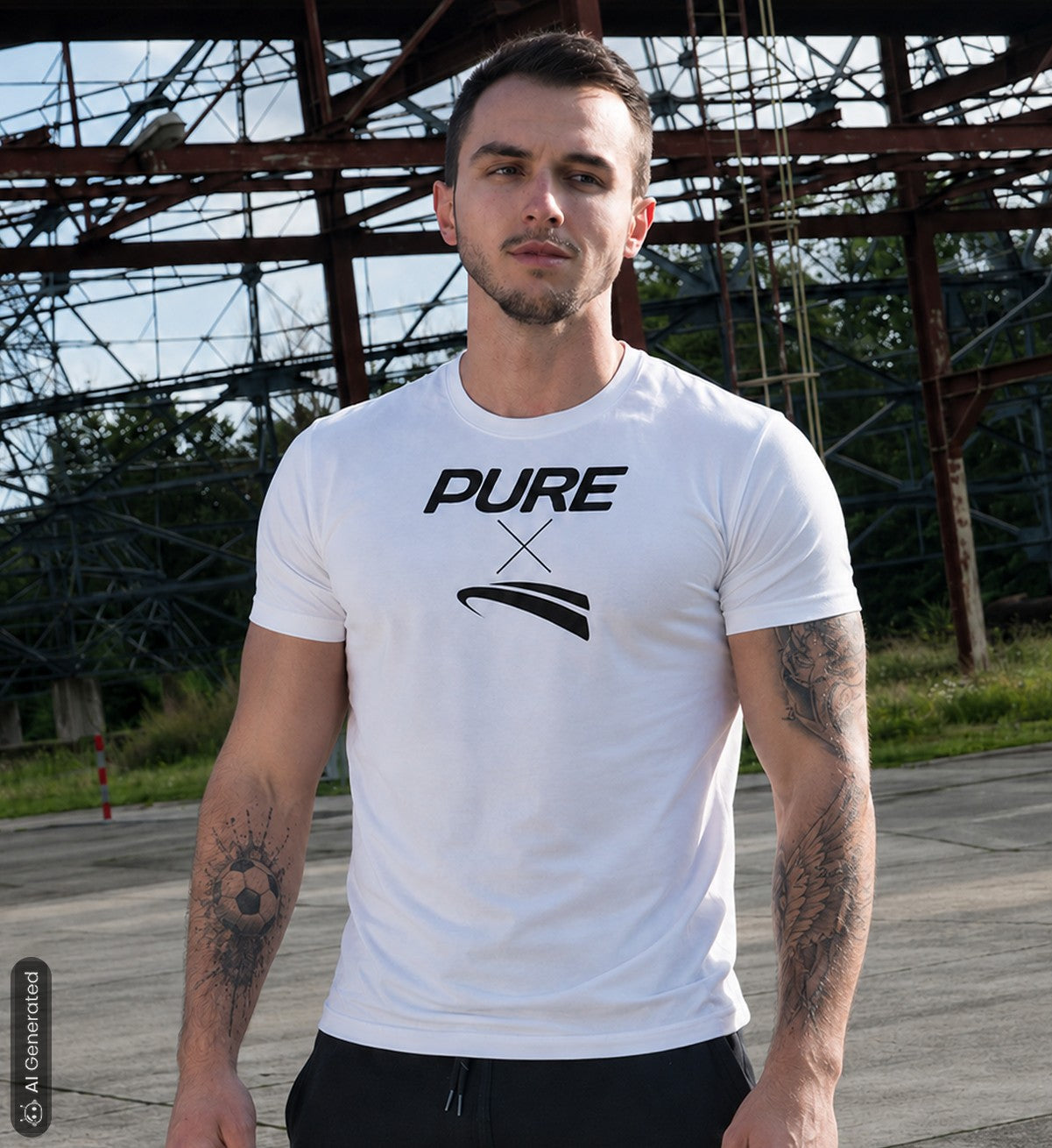 Pure x Pain Unisex T-Shirt Light with Signature Front Print