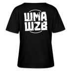 WMAWZB Women's Dark T-Shirt with Logo Backprint