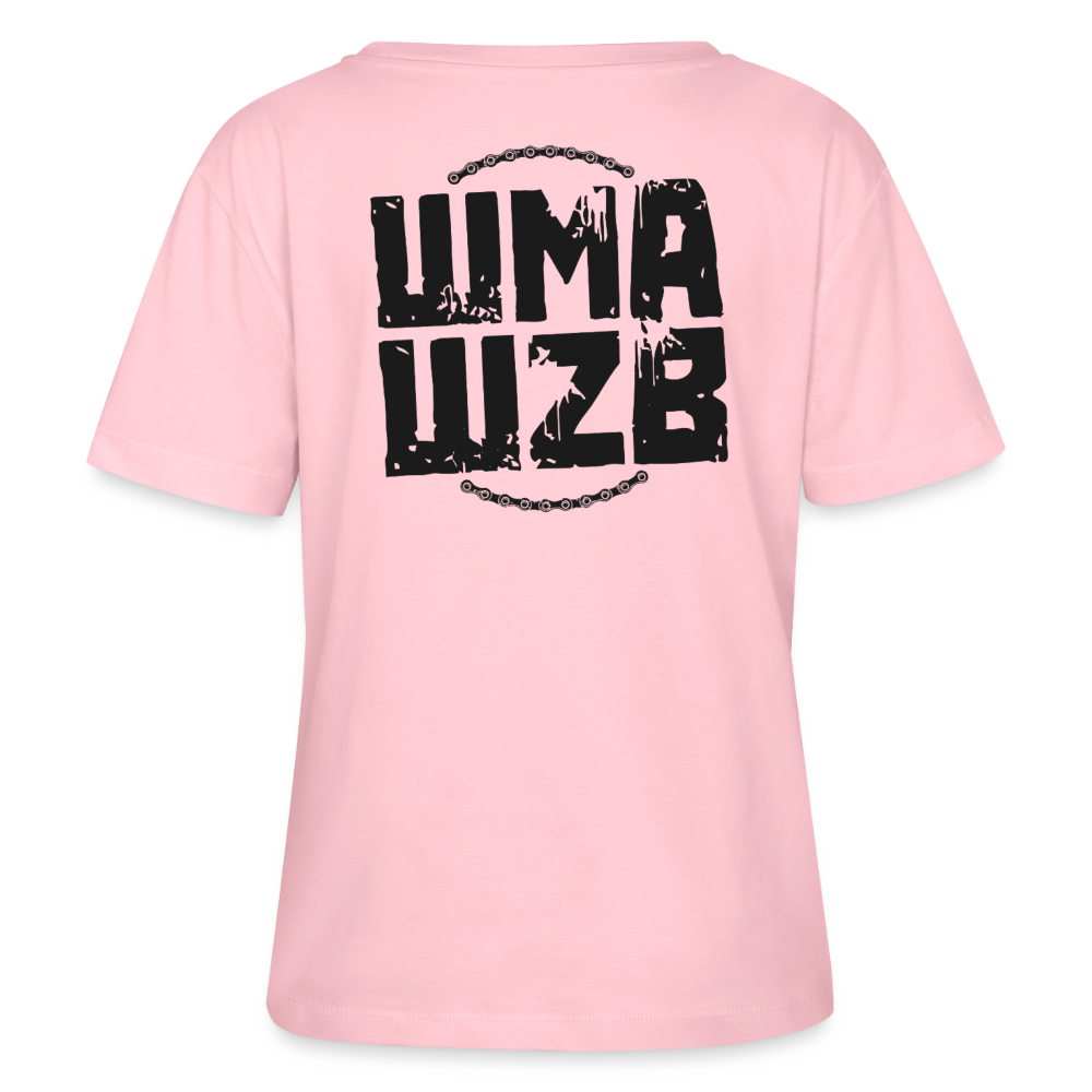 WMAWZB Women's Light T-Shirt with Logo Back Print