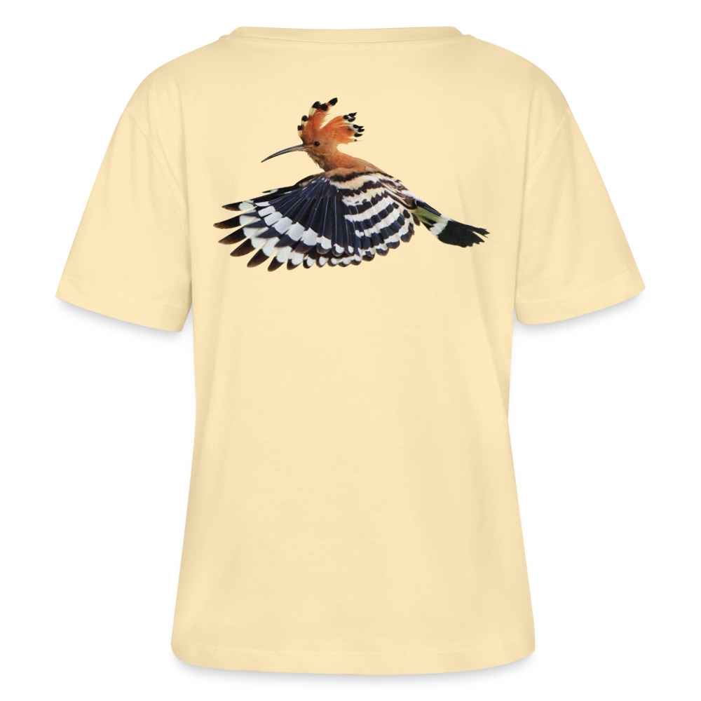 Abubilla Damen Bio-T-Shirt – Hoopoe Free Flight Backprint