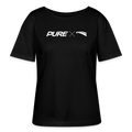 Pure x Pain Damen T-Shirt Dunkel mit Logo-Frontprint